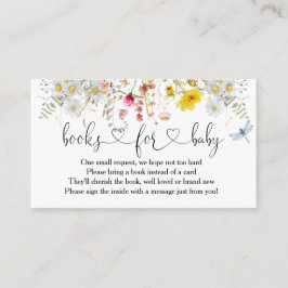 Wilde bloemen boeken voor de Kaart van de Baby