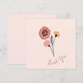 Wilde Bloemen Boeket Bloemstuk Bedankt (Voorkant / Achterkant)