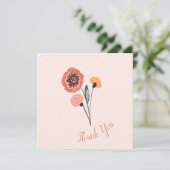 Wilde Bloemen Boeket Bloemstuk Bedankt (Staand voorkant)