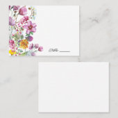 Wilde bloemen | Boho Bloemen Plaats Kaarten Plaatskaartje (Voorkant / Achterkant)