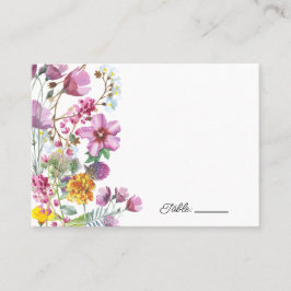 Wilde bloemen | Boho Bloemen Plaats Kaarten Plaatskaartje