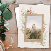 Wilde bloemen Boho Botanical Weddenfoto Save the Save The Date