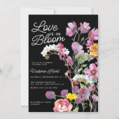 Wilde bloemen | Boho Bruids Douche Uitnodiging (Voorkant)