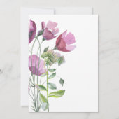 Wilde bloemen | Boho Bruids Douche Uitnodiging (Achterkant)