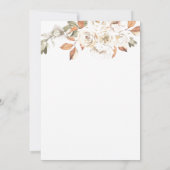 Wilde bloemen, Boho Floral Bridal Shower Kaart (Achterkant)