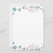 Wilde bloemen, Boho Floral Bridal Shower Kaart (Achterkant)