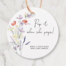 Wilde bloemen boho knal het als ze knalt baby show