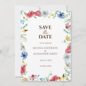 Wilde Bloemen Boho Save The Date (Voorkant)