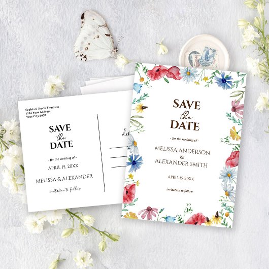 Wilde Bloemen Boho Save The Date