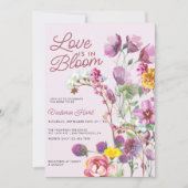 Wilde bloemen | Boho-Vrijgezellenfeest Kaart (Voorkant)