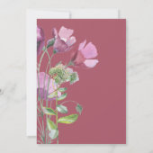 Wilde bloemen | Boho-Vrijgezellenfeest Kaart (Achterkant)