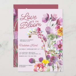 Wilde bloemen | Boho-Vrijgezellenfeest Kaart