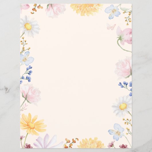 Wilde Bloemen Border Flyer (Voorkant)