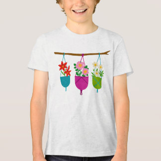 Wilde bloemen: botanisch trio in hangende plantenb Tri-Blend shirt