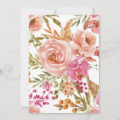  wilde bloemen Botanische 50e verjaardag Kaart (Achterkant)