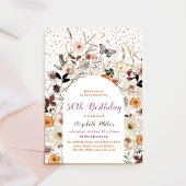  wilde bloemen Botanische 50e verjaardag Kaart