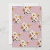 wilde bloemen Botanische 50e verjaardag Kaart (Achterkant)