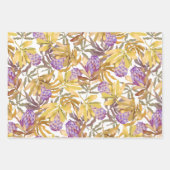 Wilde bloemen Botanische inpakpapier vel (Voorkant)