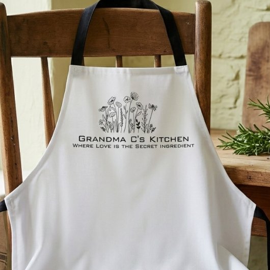 Wilde Bloemen Botanische Oma Keuken Schort