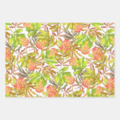 Wilde bloemen Botanische Protheewrappen Papierblad Inpakpapier Vel (Voorkant)