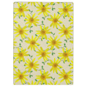 Wilde bloemen Botanische tuin Geel op elke kleur Klembord (Achterkant)