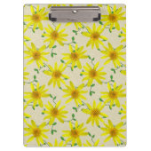 Wilde bloemen Botanische tuin Geel op elke kleur Klembord (Voorkant)