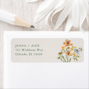 Wilde Bloemen Botanische Tuin Retouradres Etiket