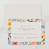 Wilde bloemen Botanische tuinbouw RSVP (Voorkant / Achterkant)