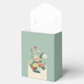 Wilde bloemen Botanische tuinbruiloft Bedankdoosjes (Geopend)