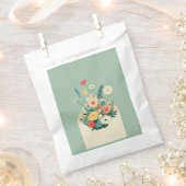 Wilde bloemen Botanische tuinbruiloft Bedankzakje (Geknipt)