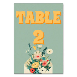 Wilde bloemen Botanische tuinbruiloft Kaart