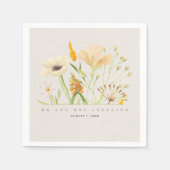 Wilde bloemen Botanische tuinbruiloft Napkins Servet (Voorkant)