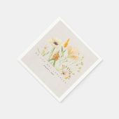 Wilde bloemen Botanische tuinbruiloft Napkins Servet (Hoek)