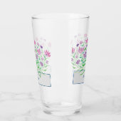 Wilde bloemen Bridesmaid Weddepassen Glas (Links)