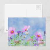 Wilde bloemen briefkaart (Voorkant / Achterkant)