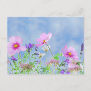 Wilde bloemen briefkaart