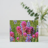 Wilde bloemen briefkaart (Staand voorkant)