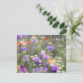 Wilde bloemen briefkaart (Staand voorkant)