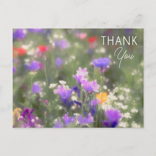 Wilde bloemen briefkaart (Voorkant)