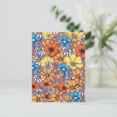 Wilde bloemen briefkaart (Staand voorkant)