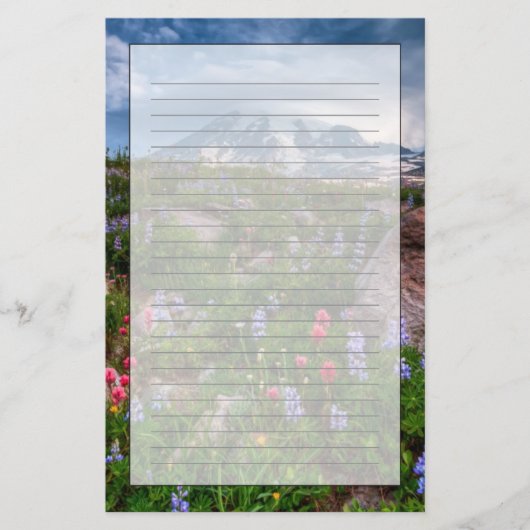 Wilde bloemen briefpapier (Voorkant)