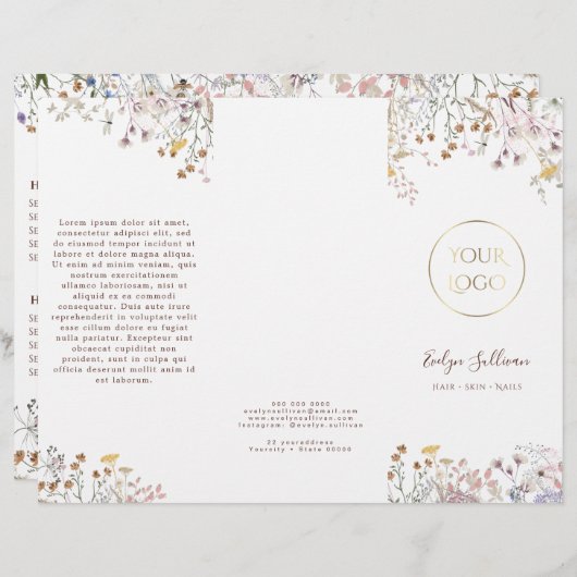Wilde bloemen brochure (Voorkant / Achterkant)