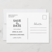 Wilde Bloemen Bruidsboeket Save The Date (Achterkant)