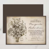  Wilde Bloemen Bruidsdouche Uitnodigingen (Voorkant / Achterkant)