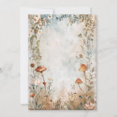 Wilde Bloemen Bruiloft Boho Landelijk Kaart (Achterkant)