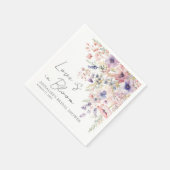 Wilde Bloemen Bruiloft Bruidsfeest Servetten (Hoek)