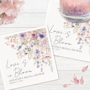 Wilde Bloemen Bruiloft Bruidsfeest Servetten