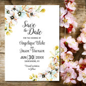 Wilde Bloemen Bruiloft Save The Date