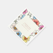 wilde bloemen bruiloft servet (Hoek)