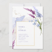 Wilde bloemen bruiloft waterverf peri ID954 (Voorkant)